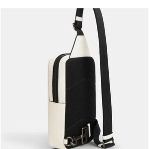Black and White Crossbody Bag